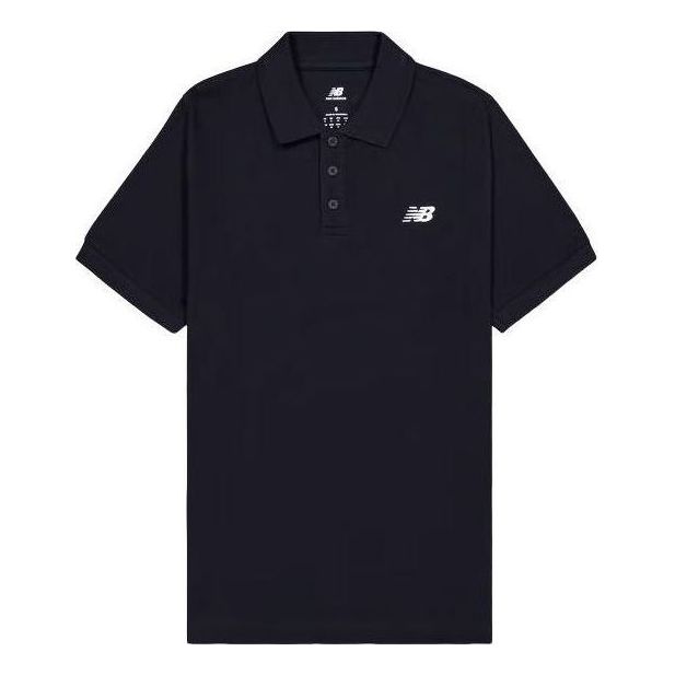 New Balance Sport Essentials Polo Shirt Asia Sizing 'Black' MT41503-BK