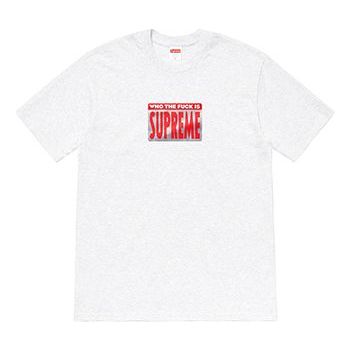 Supreme SS19 Who The Fuck Tee AshGrey SUP-SS19-745