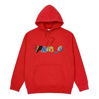 PALACE Funny Logo hooded Drawstring Unisex Red P20CS005