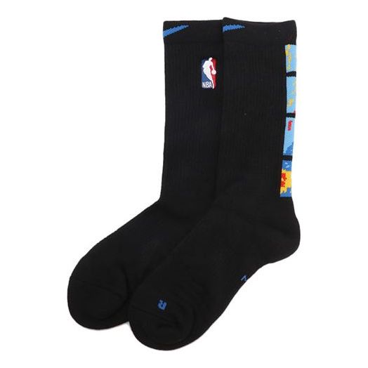 Nike Basketball Sports Breathable Casual Socks Couple Style One Pair Black CK8815-010