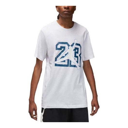 Air Jordan Flight Essentials T-Shirt 'White Blue' FB7394-100