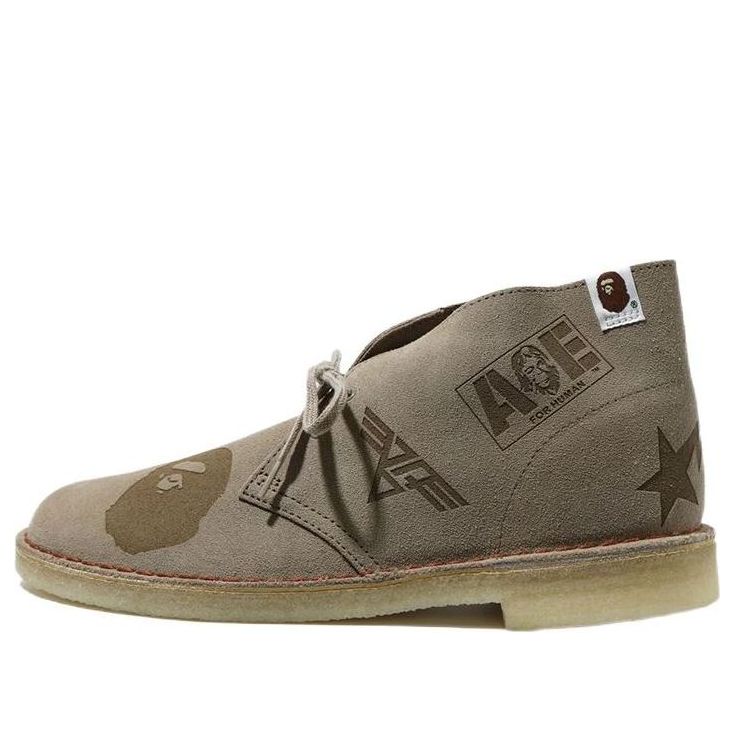 A Bathing Ape x CLARKS Leather 'Ivory' 1G23-191-905-IVORY