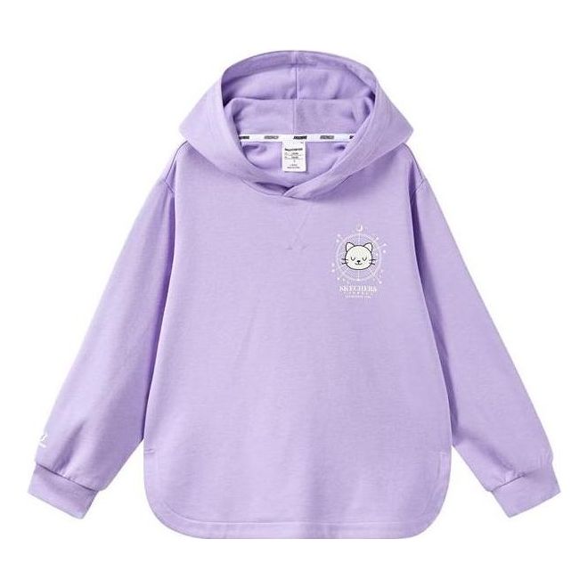 (GS) Skechers Graphic Hoodie 'Purple' L322G002
