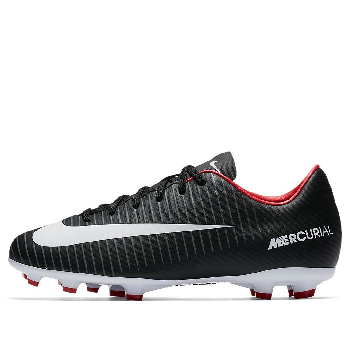 (GS) Nike Mercurial Victory VI FG 'Black White Red' 831945-002