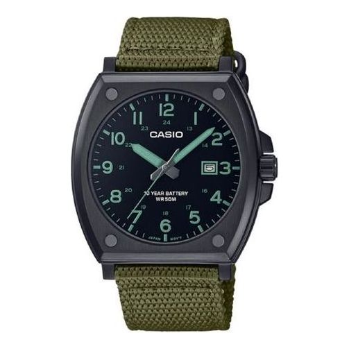 CASIO Analog 'Olive Green' MTP-E715C-3AVDF