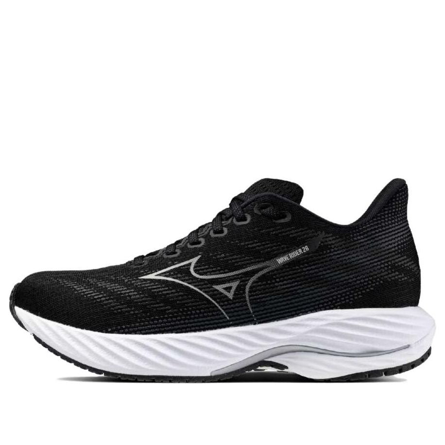 (WMNS) Mizuno Wave Rider 28 'Black Silver White' J1GD240322