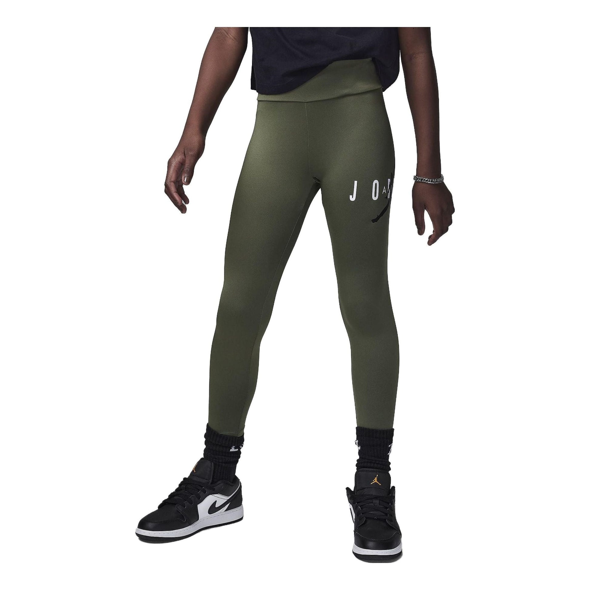 (GS) Air Jordan Jumpman Sustainable Leggings 'Olive Green' FB0399-369