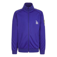MLB  Disney Mickey Crossover Los Angeles Dodgers Stand Collar Jacket Unisex Blue 31TRK2031-07U