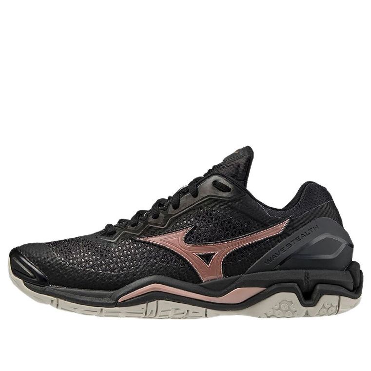 Mizuno Wave Stealth 5 Low Tops Training Shoe Black Pink X1GB189653