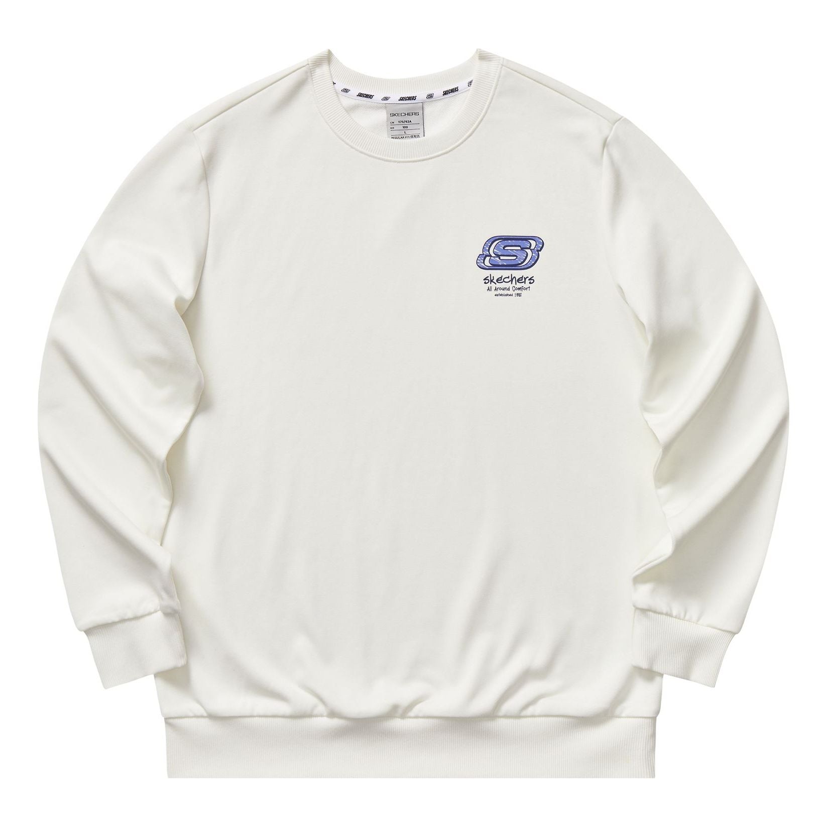 Skechers Pullover Casual Long Sleeve Sweatshirt 'White' L322U127-0074