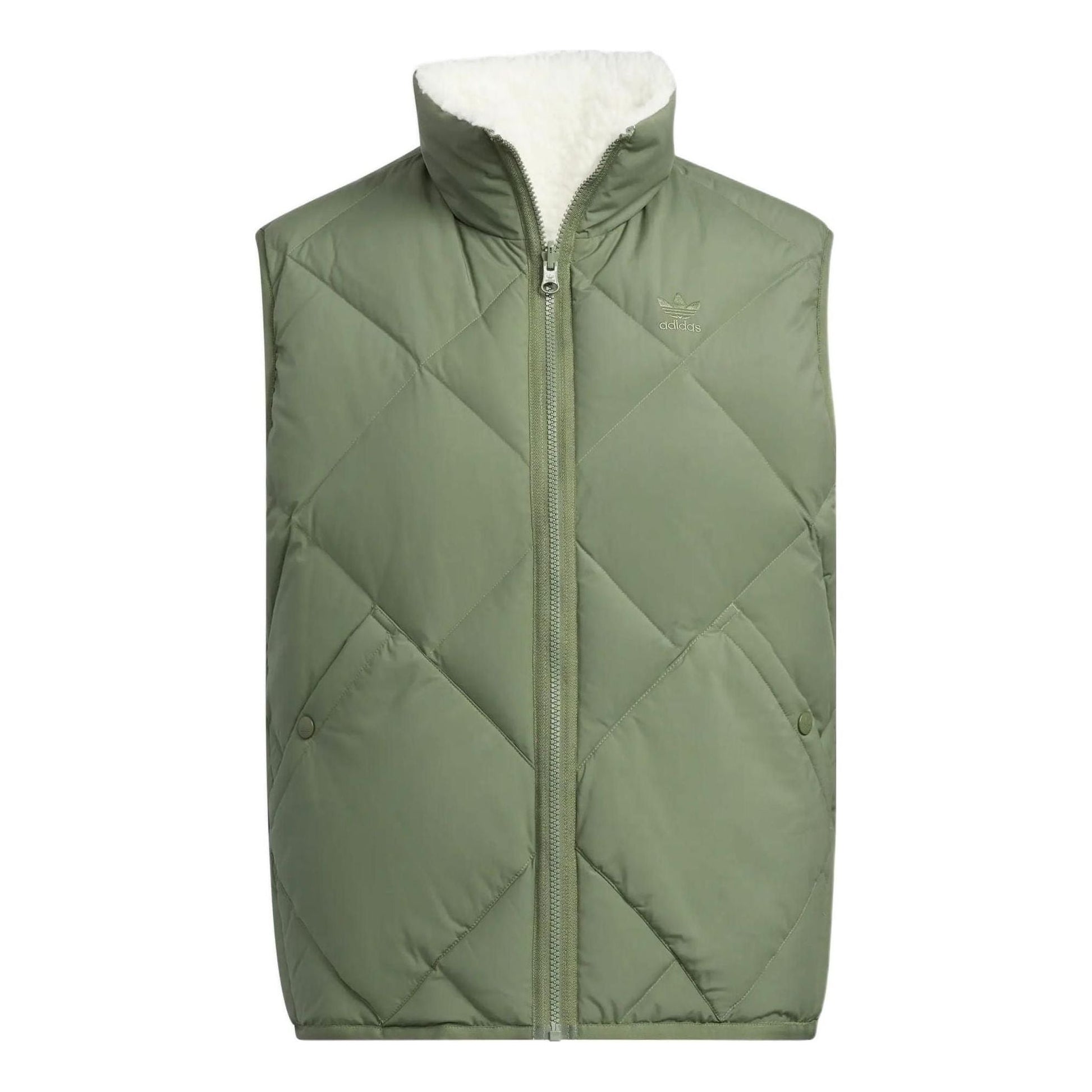 adidas Originals Down Vest 'Green White' HR8262