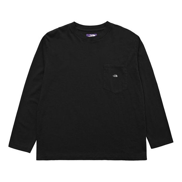 THE NORTH FACE PURPLE LABEL Unisex 7oz L/S Pocket Tee Black NT3961N-K