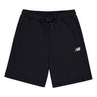New Balance NB Logo Cotton Short Asia Sizing 'Black' AMS41366-BK