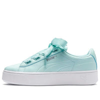 (WMNS) PUMA Vikky Stacked Ribbon Core 'White Green' 369112-03