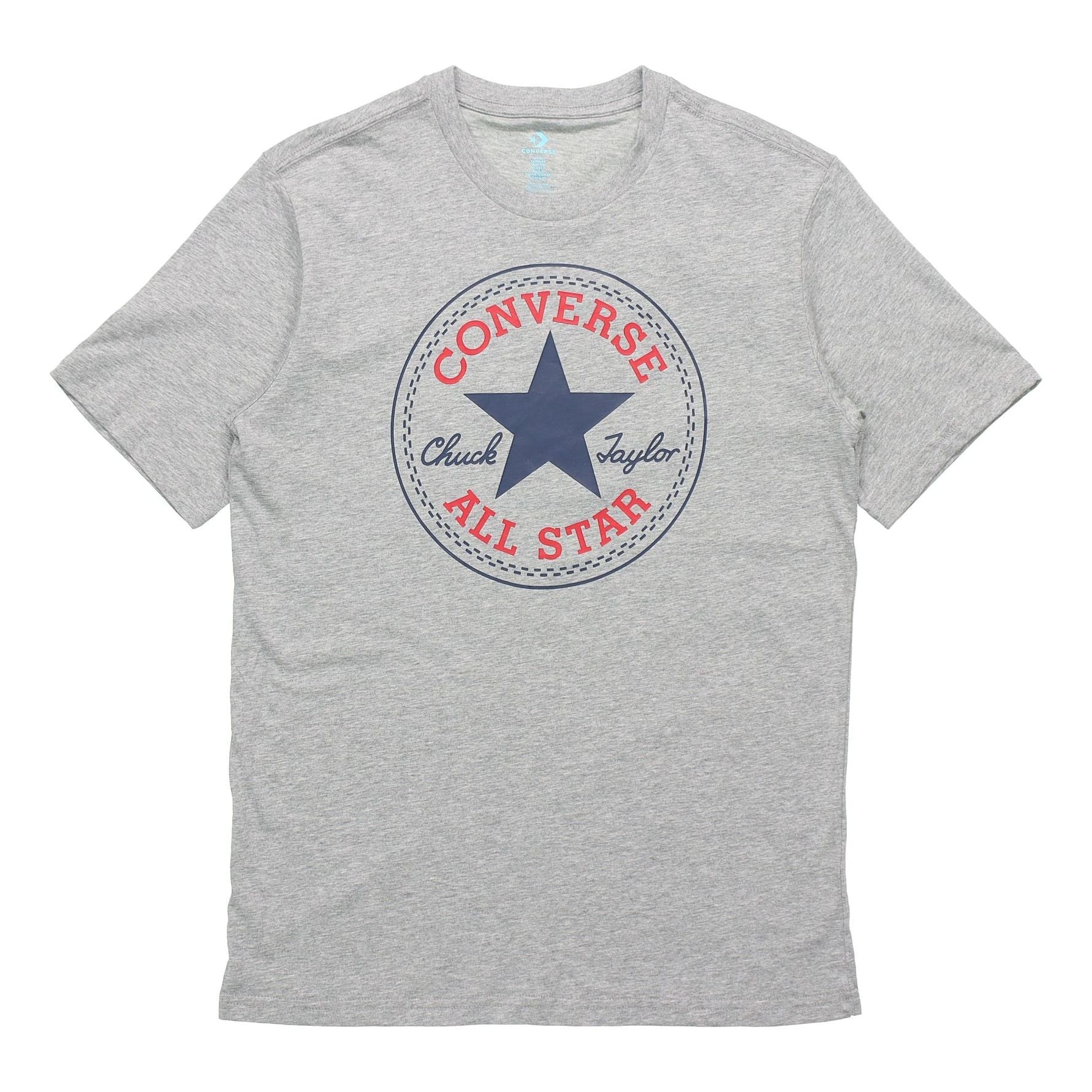 Men's Converse All Star Classic Round Neck Short Sleeve Gray 10007887-A03