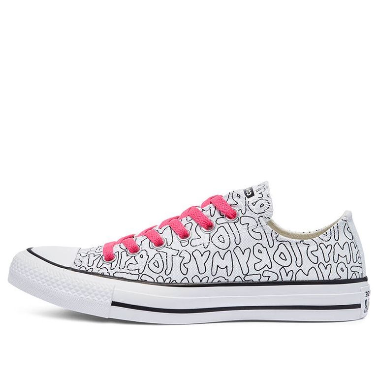 Converse Chuck Taylor All Star Canvas Shoes White/Black/Pink 170297C