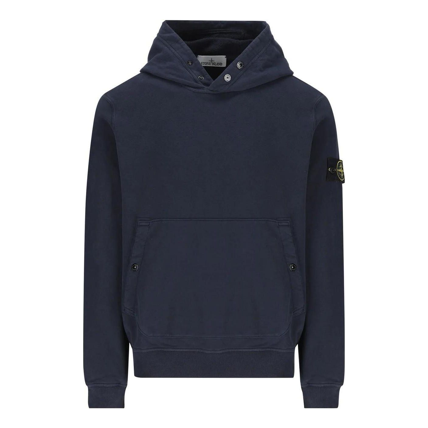 STONE ISLAND Cotton Hoodie 'Navy' 791561720-V0020