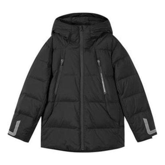 (GS) Skechers Letter Printed Down Jacket 'Black' P422B001-0018