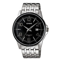 Men's CASIO Quartz Movement 100m Waterproof Watch Stainless Steel Strap Mens MTP-1344AD-1A2V