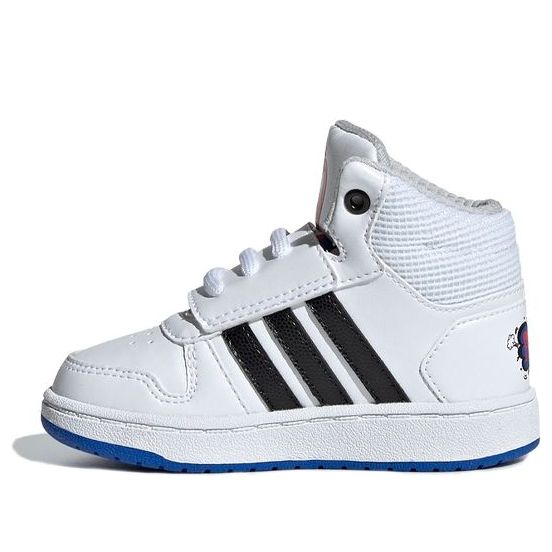(TD) adidas adidas Hoops 2.0 Mid 'White Black Blue' EE8551