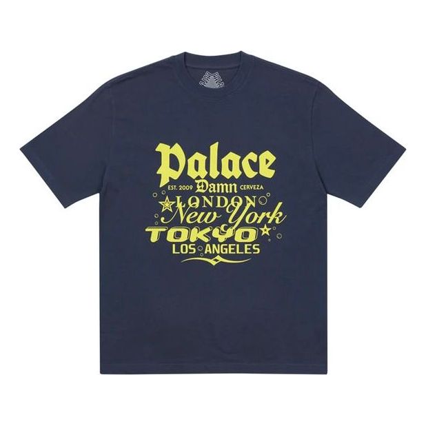 PALACE Classic Alphabet Printing Short Sleeve Unisex Blue P20TS225