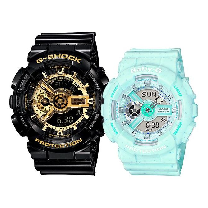 CASIO Baby-G 'Blue' BA-110PI-2APR+GA-110GB-1APR