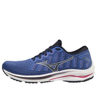 (WMNS) Mizuno Wave Rider 25 Waveknit Super Wide 'Blue White' J1GD217702