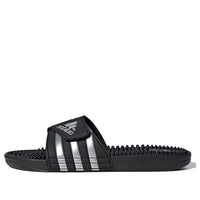 adidas Adissage Black Silver Slippers 'Black Silver' F35577