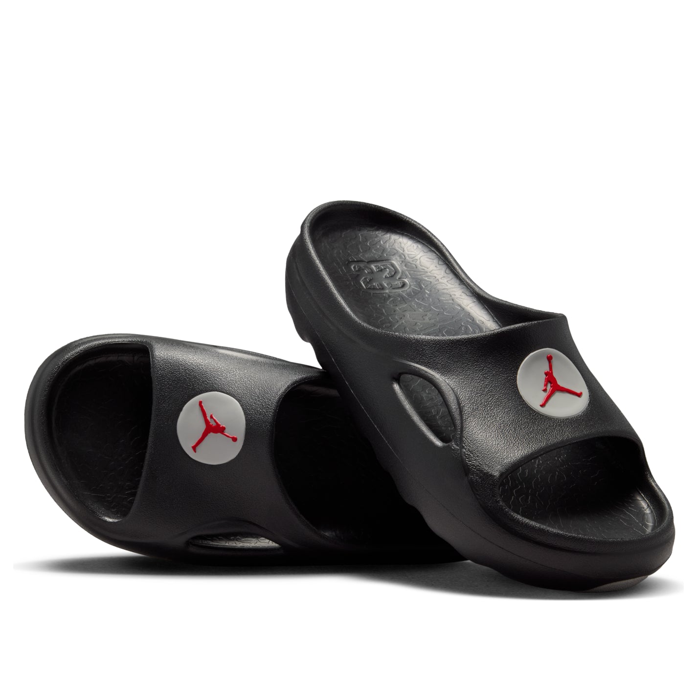 (GS) Air Jordan Hydrip Slides 'Black Tech Grey Red' II7280-001