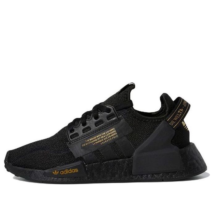 (GS) adidas NMD_R1 V2 'Black Gold Metallic' HP3261