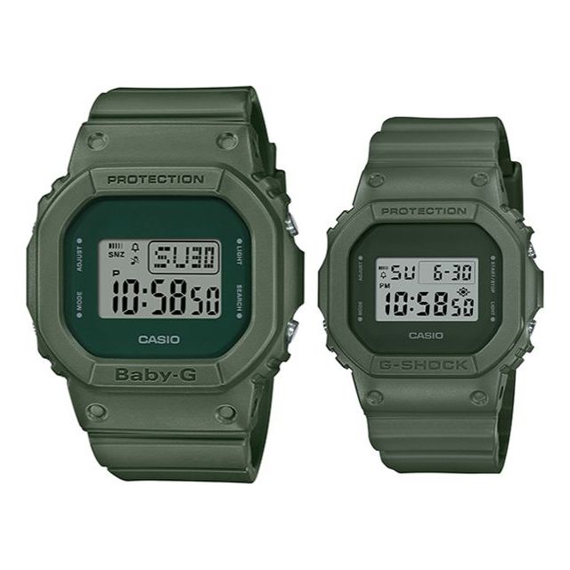 CASIO G-Shock & Baby-G Set 'Green' DW-5600ET-3PR&BGD-560ET-3PR