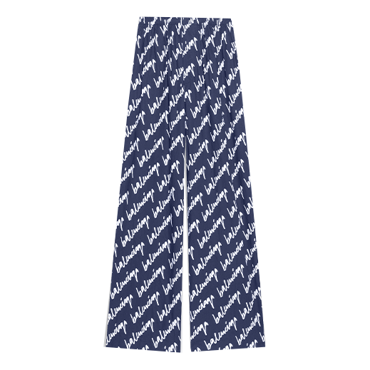 Balenciaga Scribble Pyjama Pants 'Blue' 681819TLLJ48502