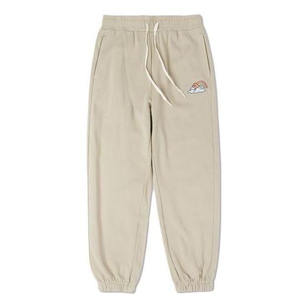 Converse Rainbow Logo Sweatpants Asia Sizing 'Tan' 10025829-A01
