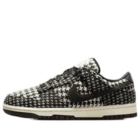(WMNS) Nike x Harris Tweed Dunk Low 'White Black' HQ5036-901