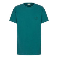 Men's DIOR SS21 Cotton Knit Short Sleeve Green 013J600A0589-C632