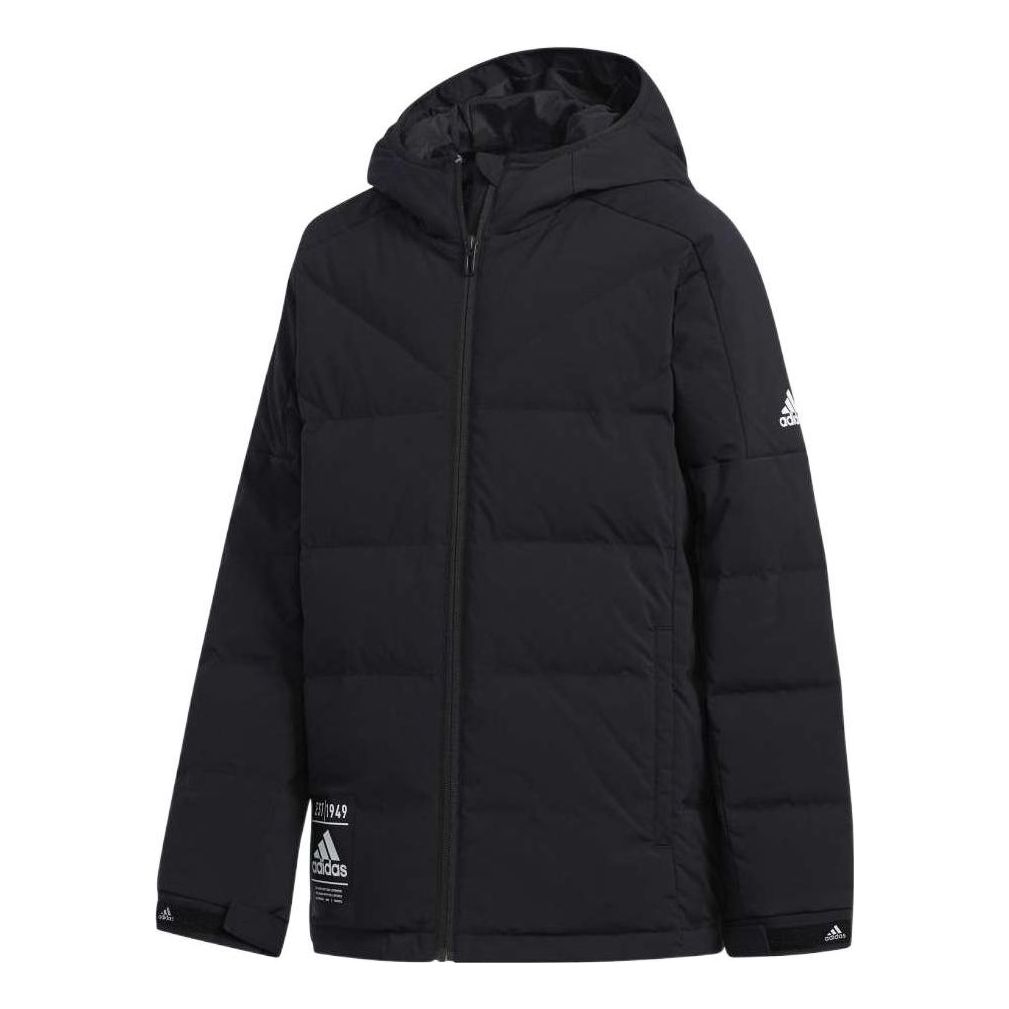 (GS) adidas Down Jacket Asia Sizing 'Black' EH4167
