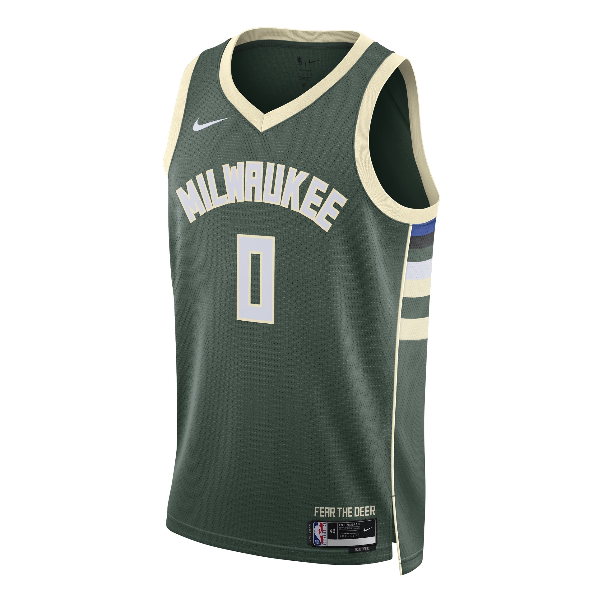 Nike Dri-FIT NBA 2022 Icon Edition Milwaukee Bucks Swingman Jersey 'Damian Lillard' DN2012-332