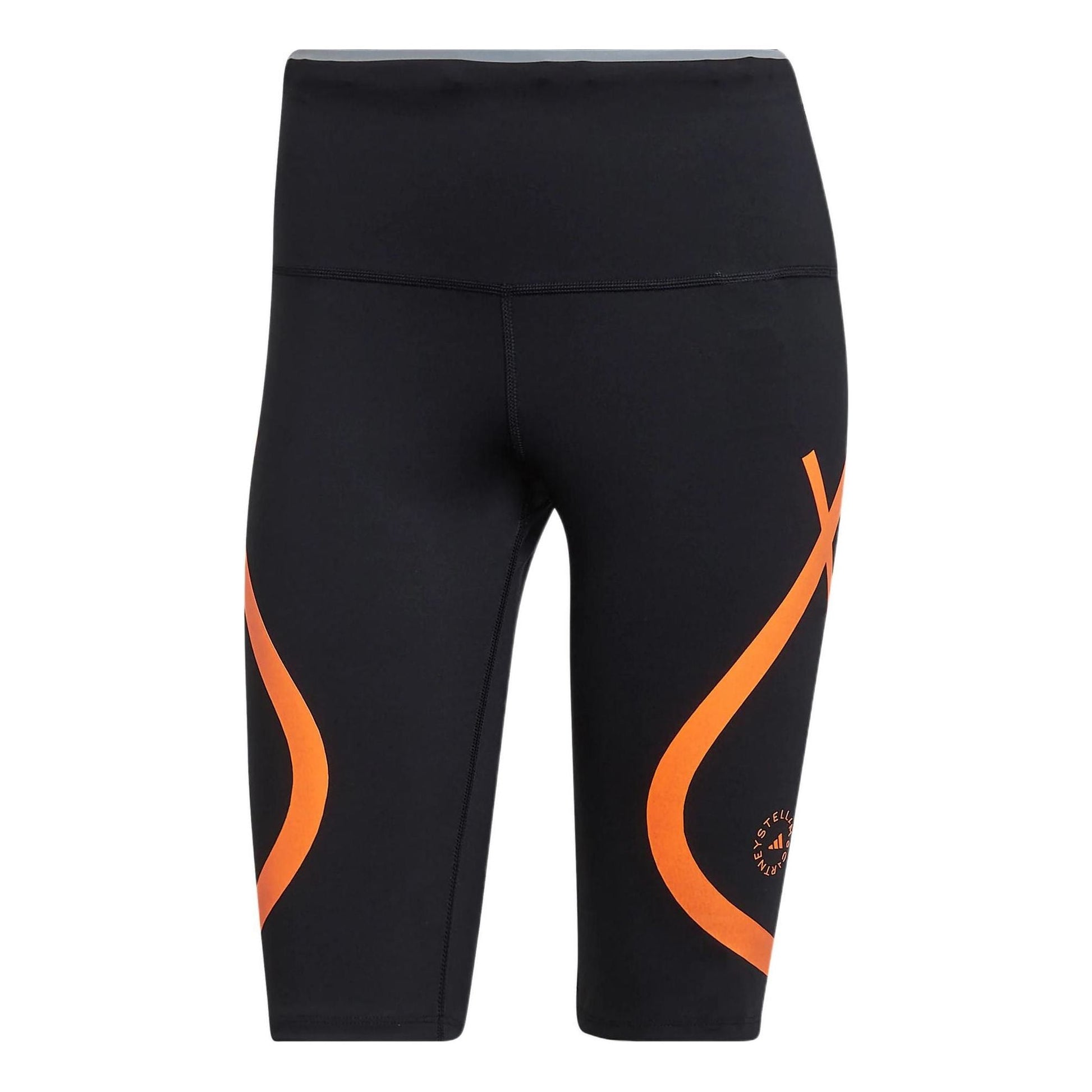 (WMNS) adidas by Stella McCartney TruePace Short Running Tights Asia Sizing 'Black Orange' HB6082