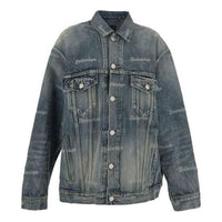 (WMNS) Balenciaga Denim Jacket 'Blue' 745037TNW014012