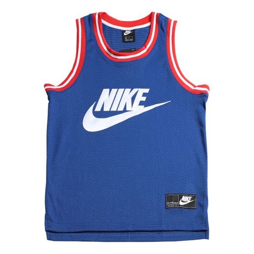 Nike Sportswear Mesh Basketball Jersey For Men Blue AR9893-438