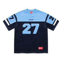 Supreme FW19 Week 8 Velour Football Jersey Tee SUP-FW19-784