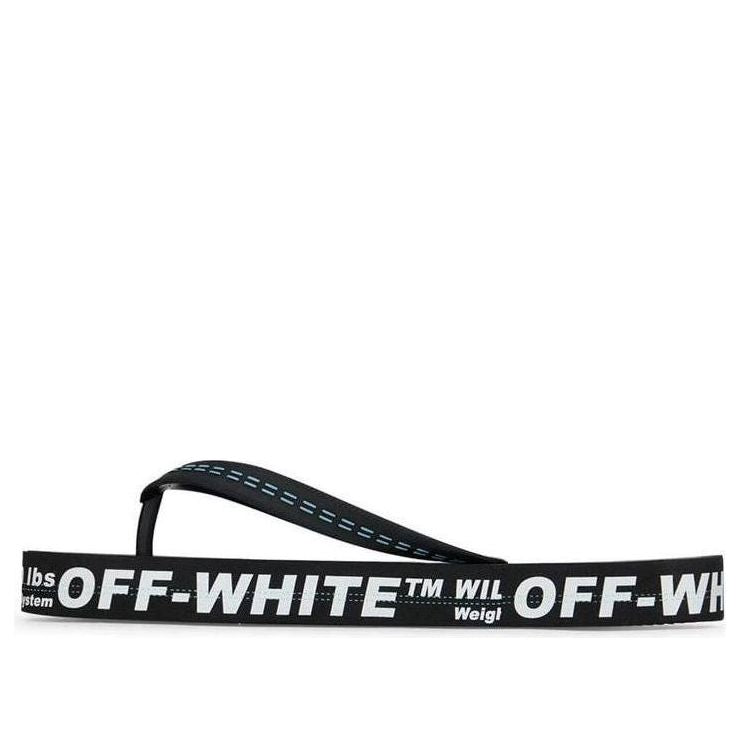 Off-White Industrial Flip Flops 'Weight Securing System - Black' OMIC002R21MAT0011001