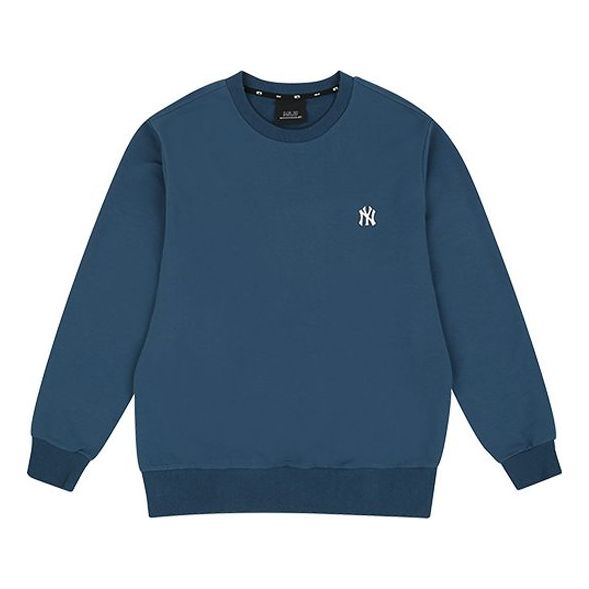 MLB Unisex Embroidery Round-neck Sweatshirt Blue 31MT01011-50N