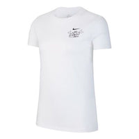(WMNS) Nike Sportswear Logo Short Sleeve White CZ3594-100