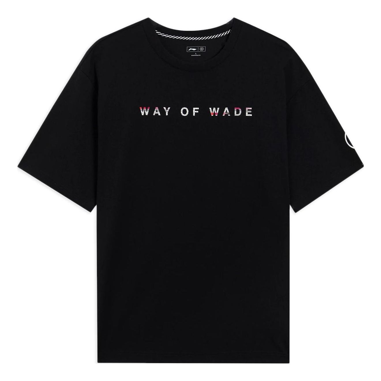 Li-Ning Way Of Wade Code Graphic Loose Fit T-shirt 'Black' AHSS437-1