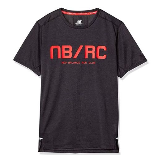 New Balance Printing Sports Short Sleeve Black AMT01235-BRD