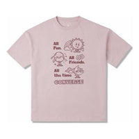 (WMNS) Converse Block Party Oversized Tee Asia Sizing 'Pink' 10025885-A02