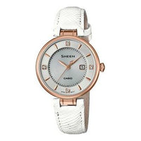 CASIO SHEEN Sapphire Crystal Solar Powered White Analog SHE-4523PGL-7AUPR