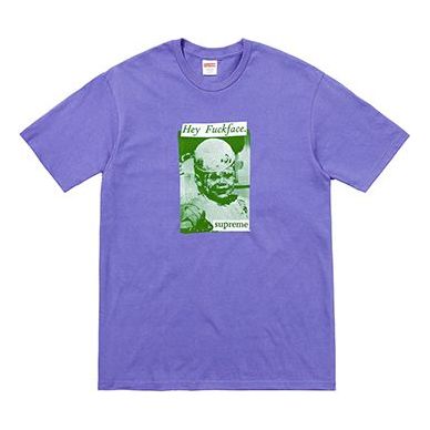 Supreme Fuck Face Tee Light Purple SS18-0123
