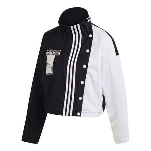 (WMNS) ( BLACKPINK Ros ) adidas originals Adibreak WB Retro Windbreaker Sports Jacket 'Black White' GJ6561